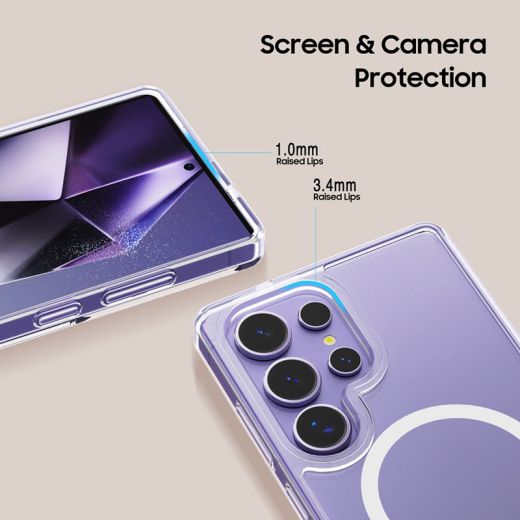 Прозорий чохол Tech-Protect FlexAir Hybrid MagSafe Clear для Samsung Galaxy S25 Ultra