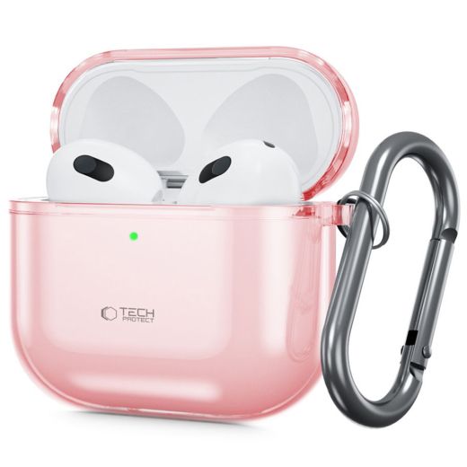 Чохол з карабіном Tech-Protect Flexair Baby Pink для AirPods 4 (2024)
