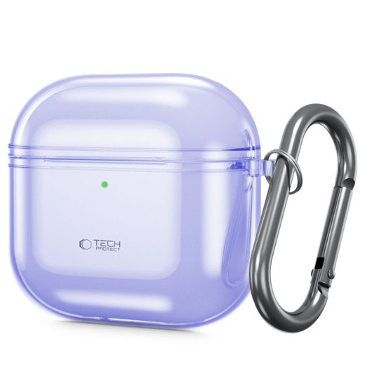 Чохол з карабіном Tech-Protect Flexair Violet для AirPods 4 (2024)