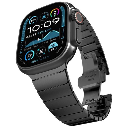 Металлический ремешок Tech-Protect LinkBand Black для Apple Watch 49мм | 46мм | 45мм | 44мм