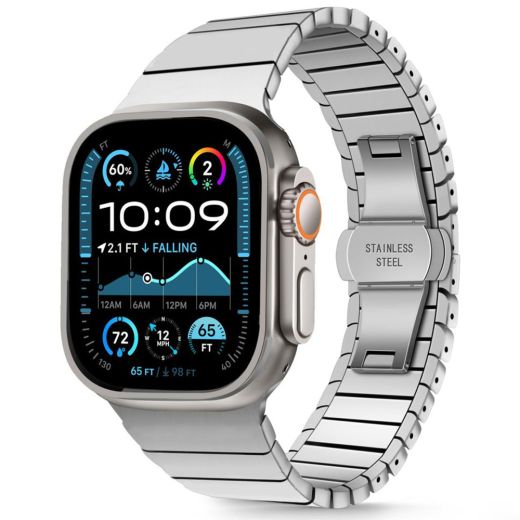 Металевий ремінець Tech-Protect LinkBand Silver для Apple Watch 49мм | 46мм | 45мм | 44 мм