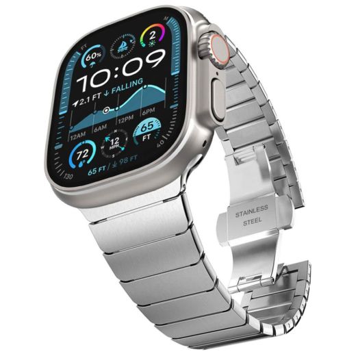 Металевий ремінець Tech-Protect LinkBand Silver для Apple Watch 49мм | 46мм | 45мм | 44 мм