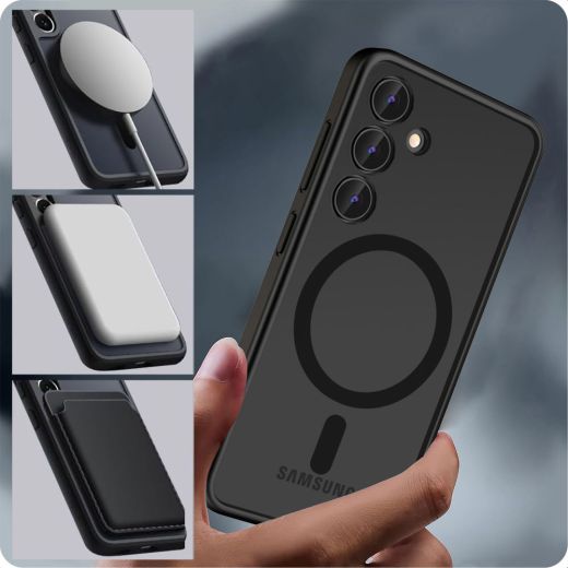Чехол Tech-Protect Magmat MagSafe Matte Black для Samsung Galaxy S24 Ultra