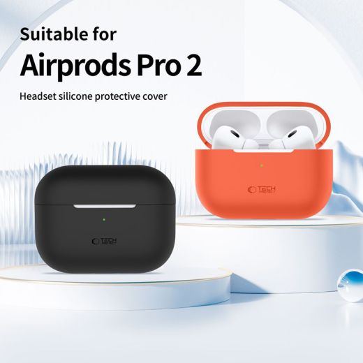 Чохол з ремінцем Tech-Protect Silicone Navy Blue для AirPods Pro 1 | 2