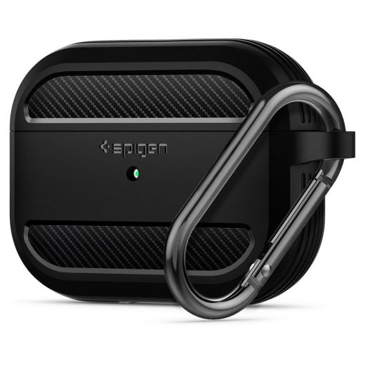 Чохол Spigen Rugged Armor Matte Black для AirPods Pro