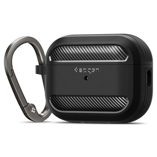 Чехол Spigen Rugged Armor Matte Black для AirPods Pro 2 (2022) (ACS05482)
