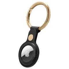 Шкіряний чохол з карабіном Spigen Cyrill Basic Leather Black для AirTag (AMP01836)