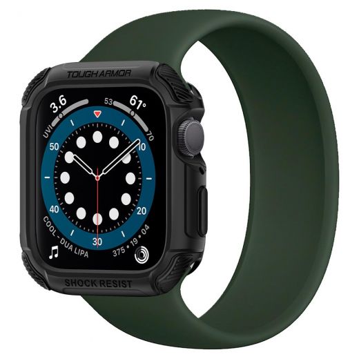 Чохол Spigen Tough Armor Black для Apple Watch 41mm Series 9 | 8 | 7 