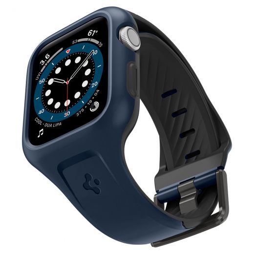 Чехол-ремешок Spigen Liquid Air Pro Navy Blue для Apple Watch 44mm 6 | 5 | SE (ACS02225)