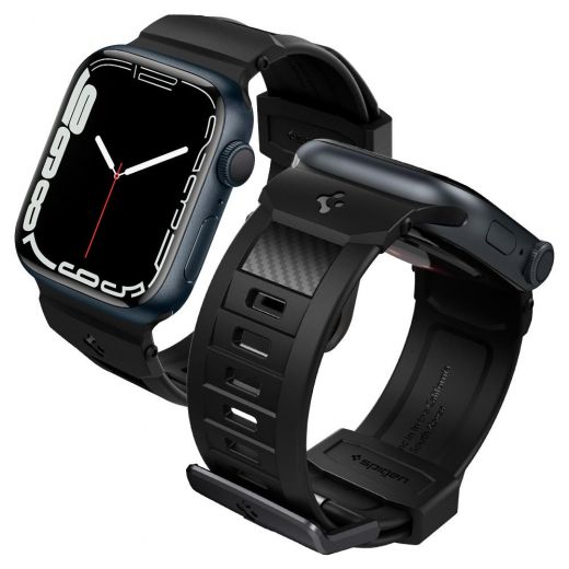Ремінець Spigen Rugged Matte Black для Apple Watch 42mm | 41mm | 40mm | 38mm (AMP02855)