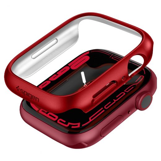 Чохол Spigen Thin Fit Metallic Red для Apple Watch 9 | 8 | 7  45mm (ACS04177)