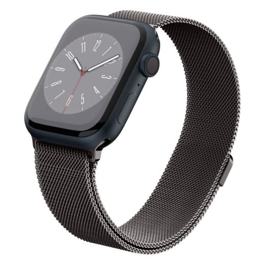 Металевий ремінець Spigen Metal Fit Graphite для Apple Watch 49мм | 45мм | 44мм (AMP06925)