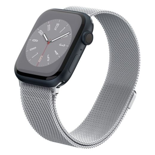 Металлический ремешок Spigen Metal Fit Silver для Apple Watch 49мм | 45мм | 44мм (AMP06841)