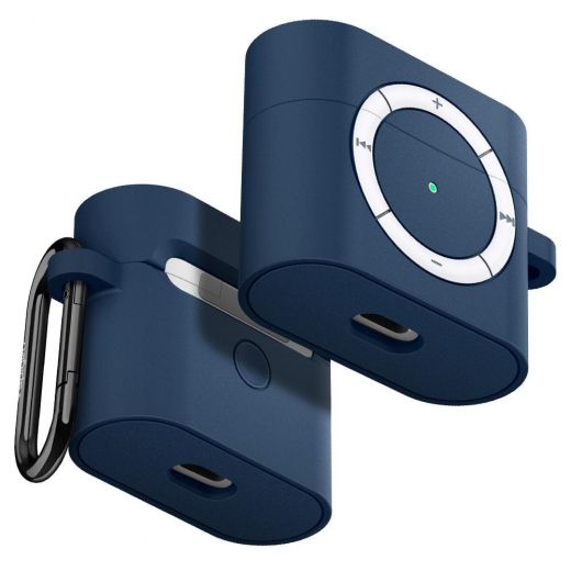 Силиконовый чехол Spigen Classic Shuffle Deep Blue для Apple AirPods 3 (ASD02216)