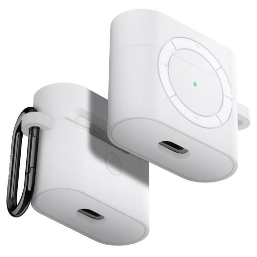 Силиконовый чехол Spigen Classic Shuffle White для Apple AirPods 3 (ASD02213)