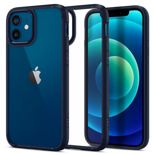 Чехол Spigen Ultra Hybrid Navy Blue для iPhone 12 | 12 Pro (ACS02251)