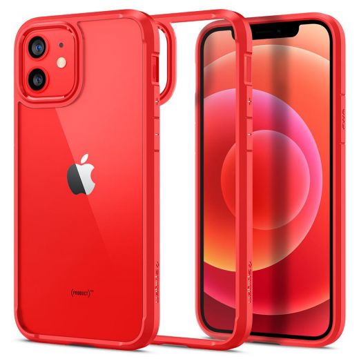 Чехол Spigen Ultra Hybrid Red для iPhone 12 | 12 Pro (ACS01704)