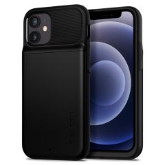 Чохол Spigen Slim Armor Wallet Black для iPhone 12 mini (ACS01549)