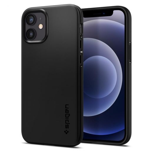 Чохол Spigen Thin Fit Black для iPhone 12 mini (ACS01739)