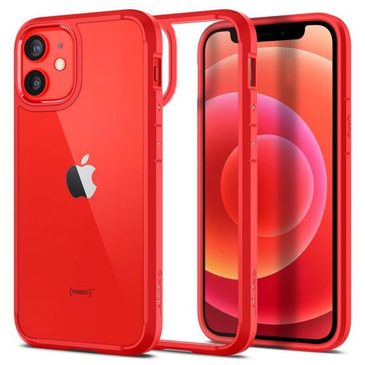 Чехол Spigen Ultra Hybrid Red для iPhone 12 mini (ACS01747)