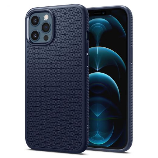 Чохол Spigen Liquid Air Navy Blue для iPhone 12 | 12 Pro
