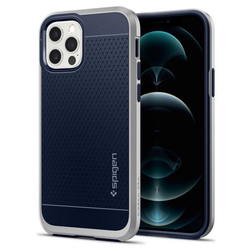 Чохол Spigen Neo Hybrid Satin Silver для iPhone 12 | 12 Pro (ACS02254)