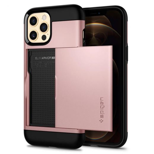 Чехол Spigen Slim Armor CS Rose Gold для iPhone 12 | 12 Pro (ACS01708)