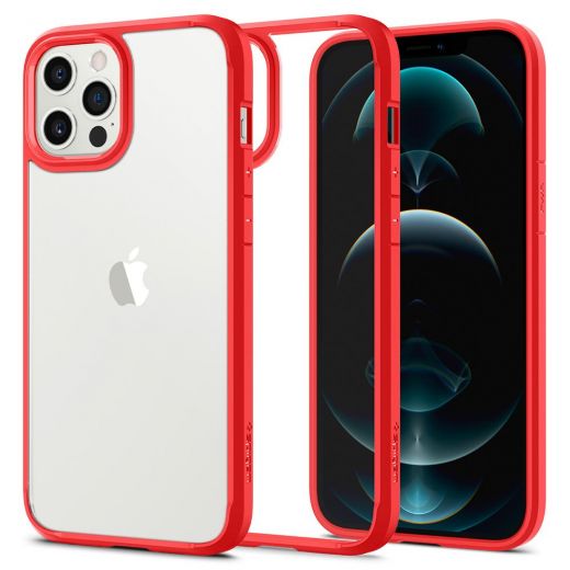 Чехол Spigen Ultra Hybrid Red для iPhone 12 | 12 Pro (ACS01704)