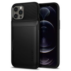 Чохол Spigen Slim Armor Wallet Black для iPhone 12 Pro Max (ACS01483)