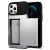 Чохол Spigen Slim Armor Wallet Satin Silver для iPhone 12 Pro Max (ACS01486)