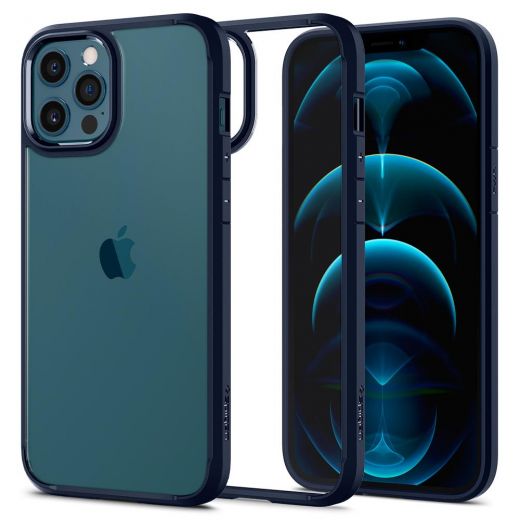 Чехол Spigen Ultra Hybrid Navy Blue для iPhone 12 Pro Max (ACS02248)