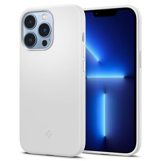 Чохол Spigen Silicone Fit White для iPhone 13 Pro (ACS03284)