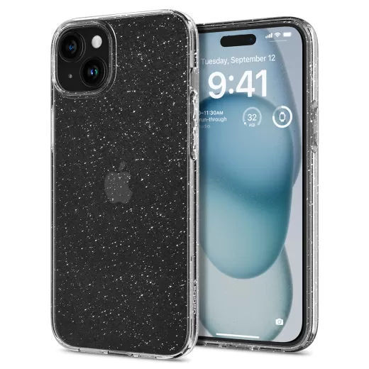 Чехол Spigen Liquid Crystal Glitter Crystal Quartz для iPhone 15 Plus (ACS06648)