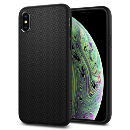 Чохол Spigen Liquid Air Matte Black для iPhone XS