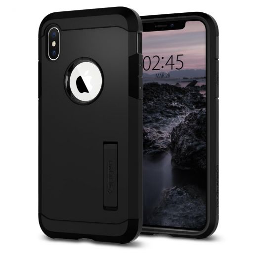 Чехол Spigen Tough Armor Matte Black для iPhone XS