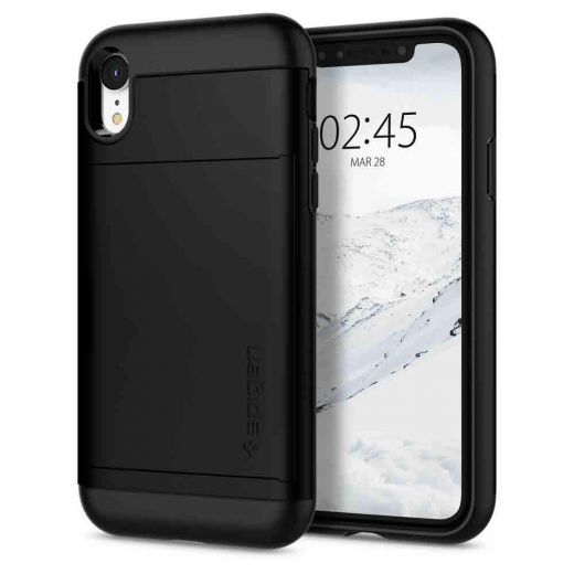 Чехол Spigen Slim Armor CS Black для iPhone XR