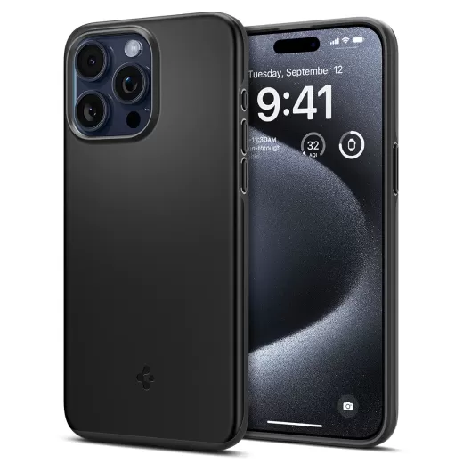 Чохол Spigen Thin Fit Black для iPhone 15 Pro (ACS06686)