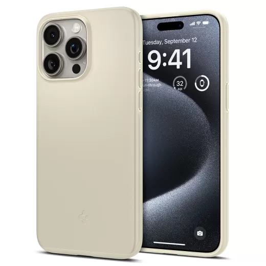Чехол Spigen Thin Fit Mute Beige для iPhone 15 Pro (ACS06694)
