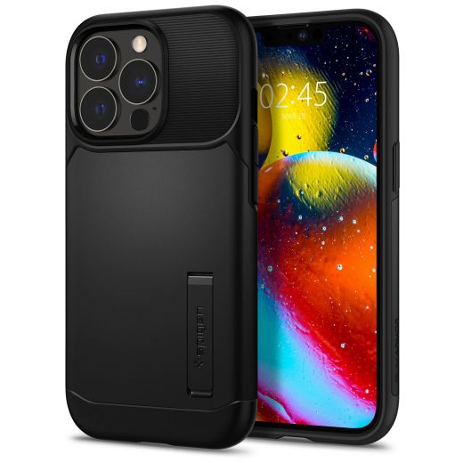 Чехол Spigen Slim Armor Black для iPhone 13 Pro (ACS03302)