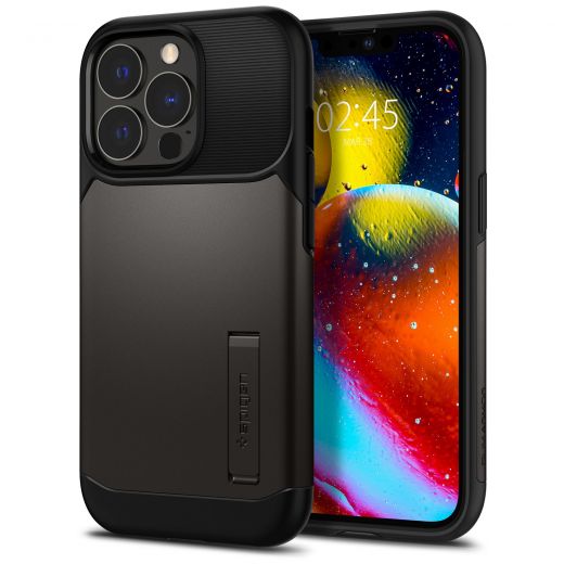 Чохол Spigen Slim Armor Gunmetal для iPhone 13 Pro (ACS03303)