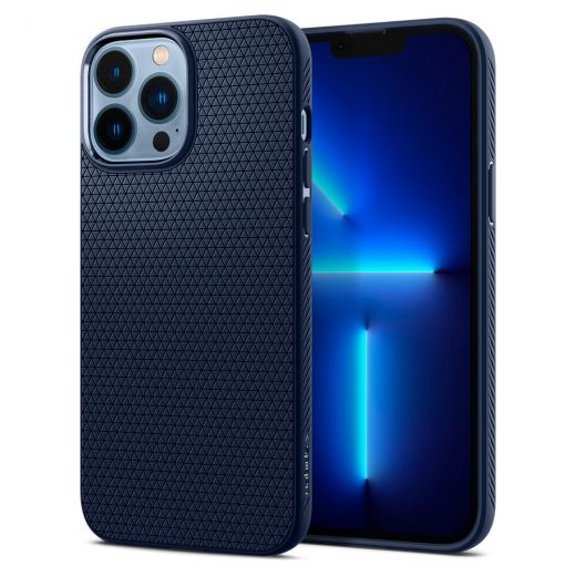 Чехол Spigen Liquid Air Navy Blue для iPhone 13 Pro (ACS03259)