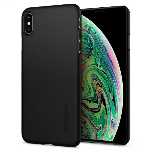 Чехол Spigen Thin Fit Black для iPhone XS Max