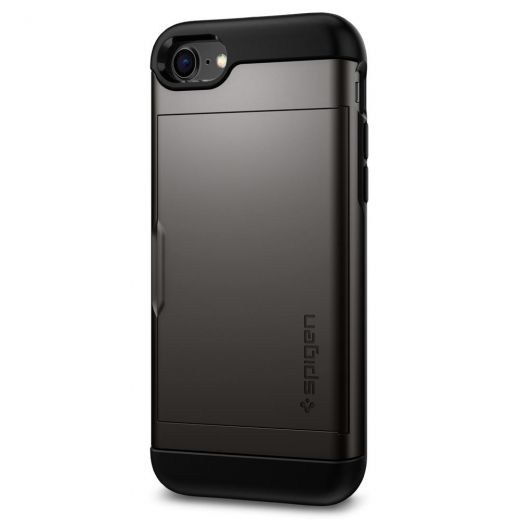 Чохол Spigen Slim Armor CS Gunmetal (042CS20453) для iPhone SE (2020)