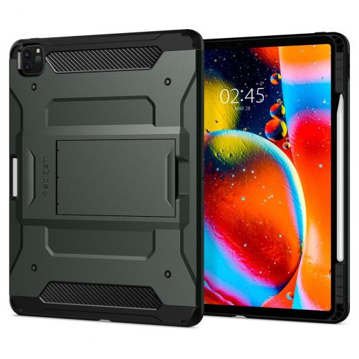 Чохол Spigen Tough Armor Pro Military Green для iPad Pro 12.9" (2020)