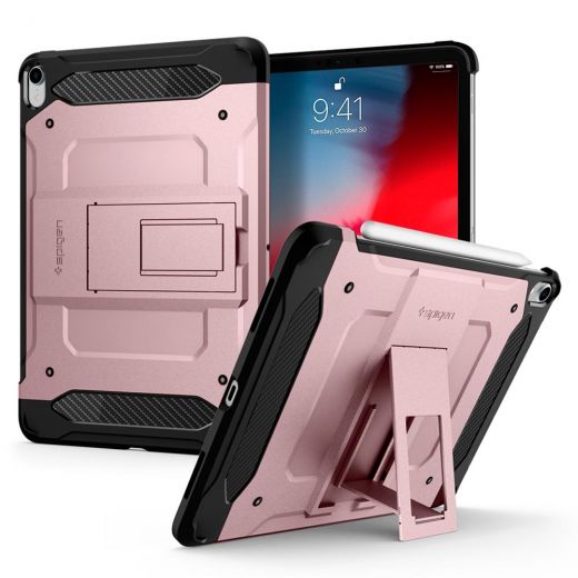 Чохол Spigen Tough Armor TECH Rose Gold для iPad Pro 11" (2018)