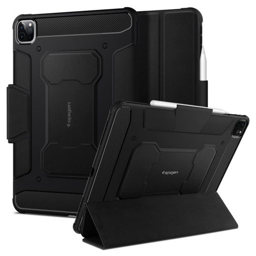 Противоударный чехол Spigen Rugged Armor Pro Black (ACS01024) для iPad Pro 11" M1 | M2 (2021 | 2022)