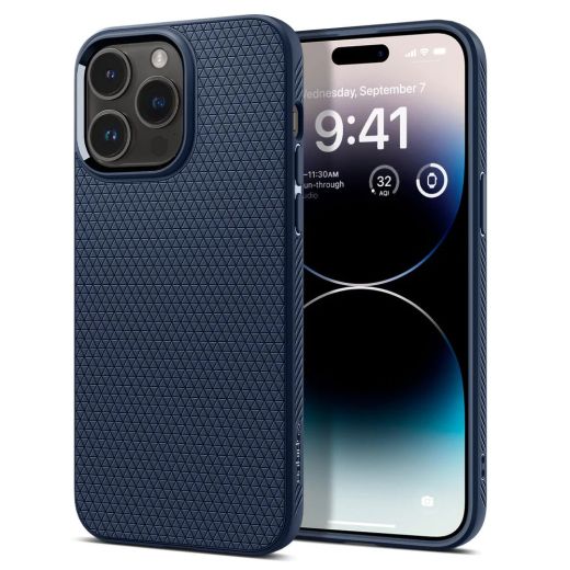 Чохол Spigen Liquid Air Navy Blue для iPhone 14 Pro (ACS04958)
