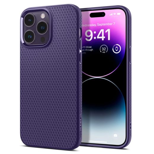 Чохол Spigen Liquid Air Deep Purple для iPhone 14 Pro Max (ACS05575)