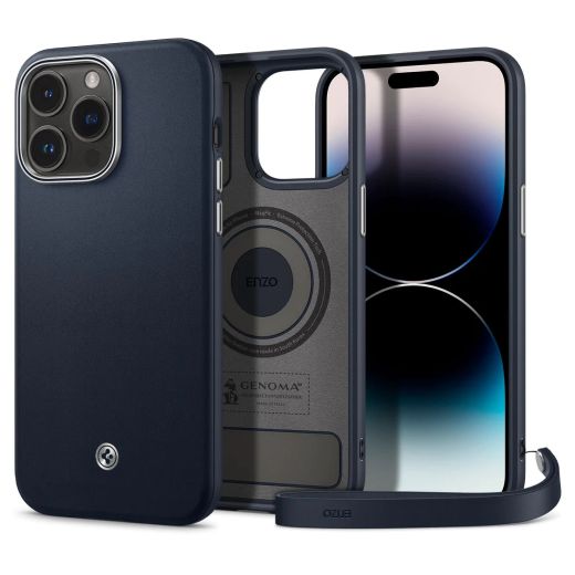 Шкіряний чохол Spigen Enzo Slate для iPhone 14 Pro Max (ACS04851)