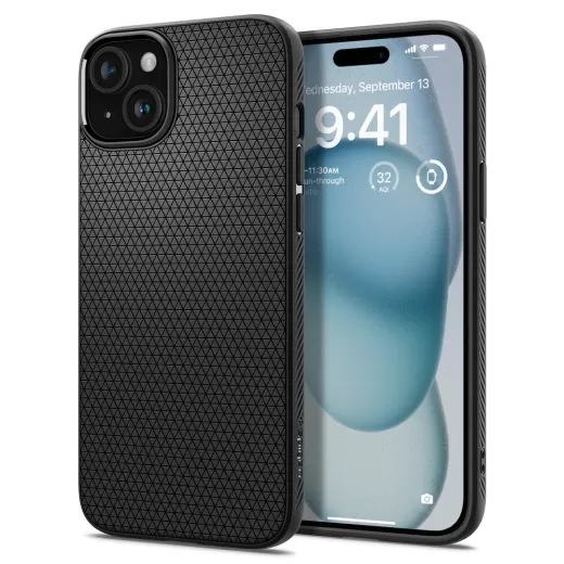 Чохол Spigen Liquid Air Matte Black для iPhone 15 (ACS06790)